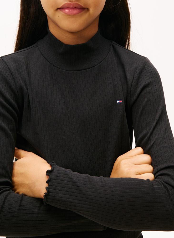 تومي هيلفيغر تيشيرت أطفال اساسي بياقة مستديرة - Image 3