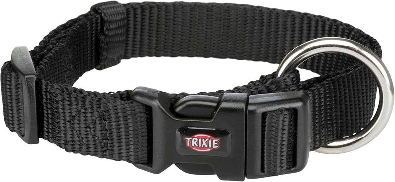 Trixie Premium Dog Collar - Black M-L 35-55 cm/20 mm - Image 1
