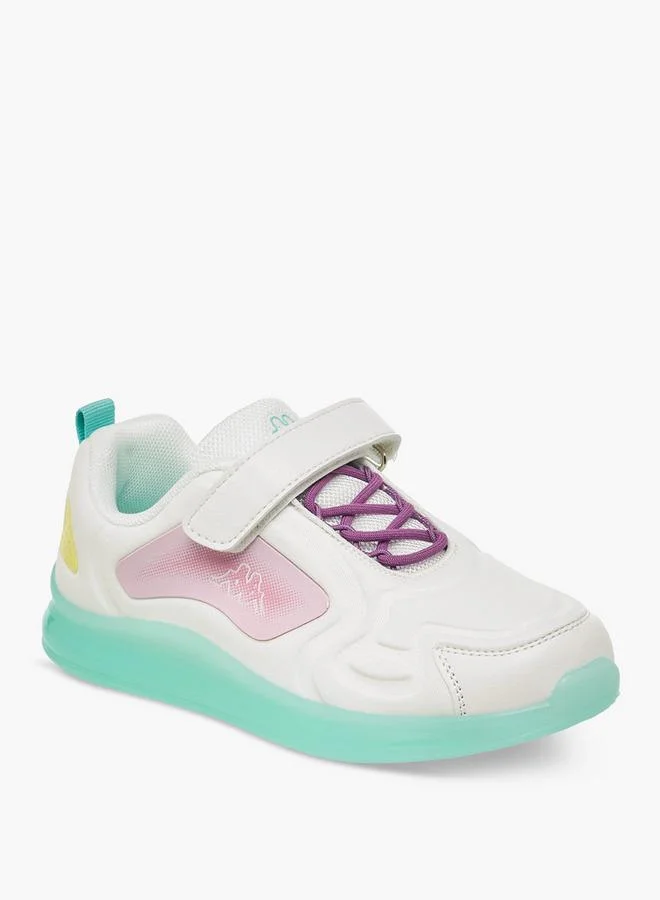 Kappa Girls Colourblock Hook and Loop Sneakers