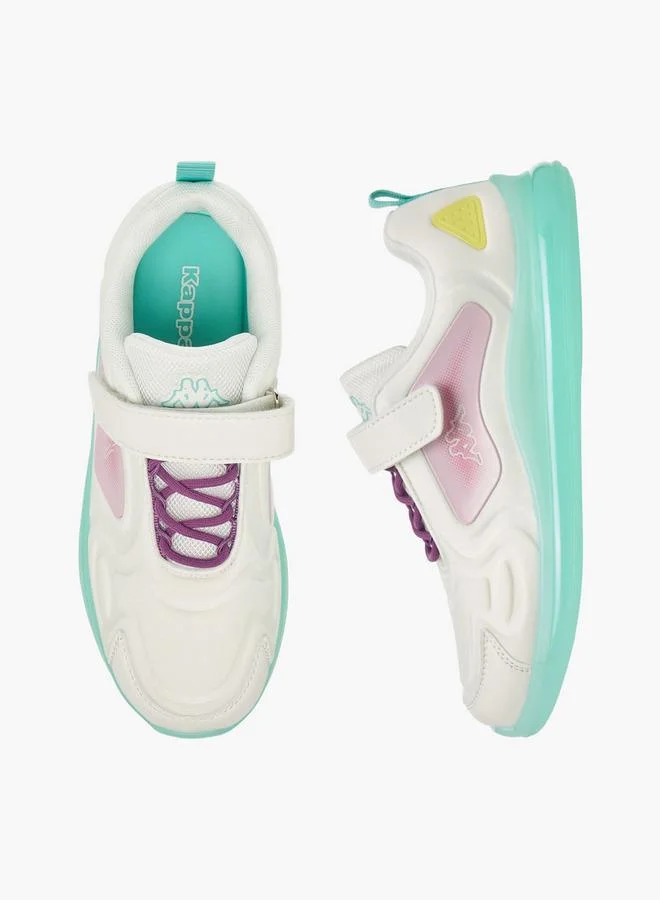 Kappa Girls Colourblock Hook and Loop Sneakers