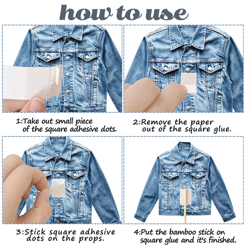 umoni 19pcs Denim and Diamonds Centerpiece Sticks Denim Themed Party Decorations Denim and Dianmonds Party Table Toppers Denim Birthday Party Supplies for Women Crystal Jenas Party Decor - Image 3