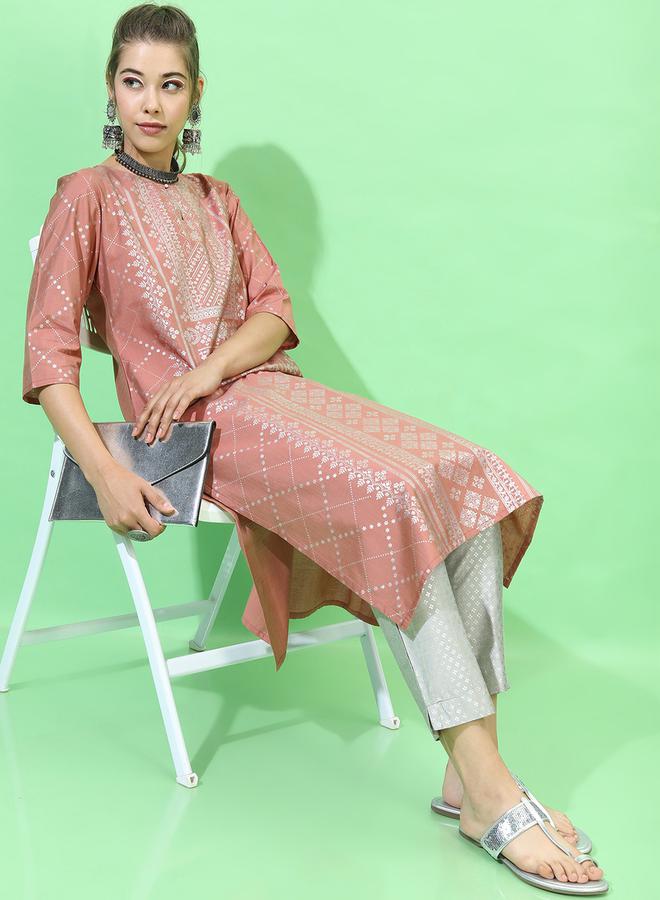 فيشود كورتا نسائي برتقالي من فيسكوز رايون - Image 1