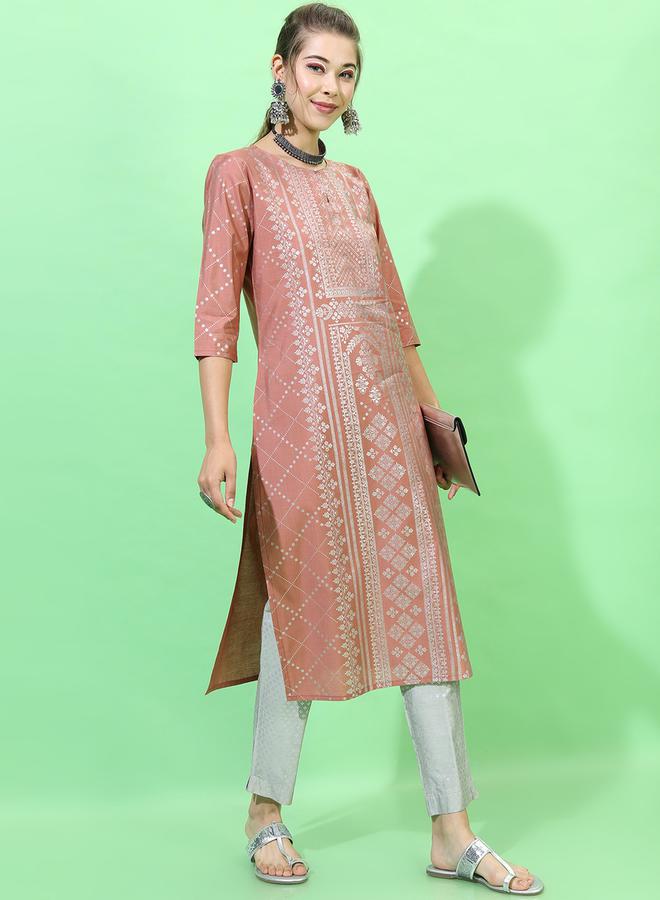 فيشود كورتا نسائي برتقالي من فيسكوز رايون - Image 5