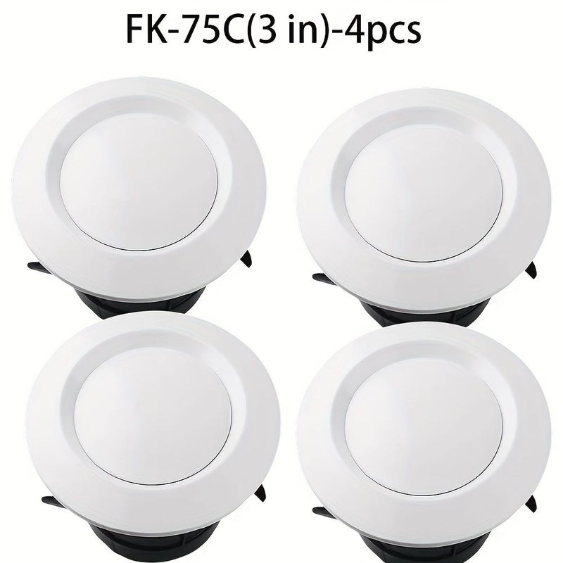 ABS Ventilation Grilles Set of 2 Pcs Adjustable Ceiling Vents Size 6 Inch with Removable Covers - Image 5