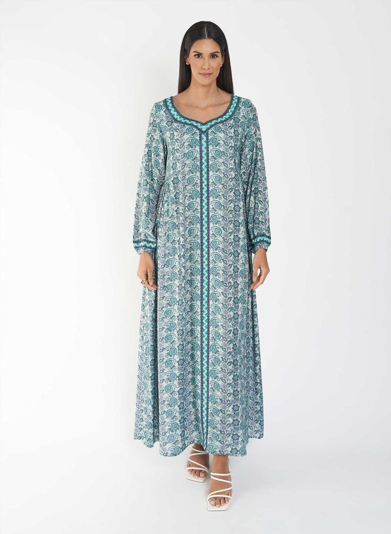 كشخة جلابية بطباعة رقمية - Image 1