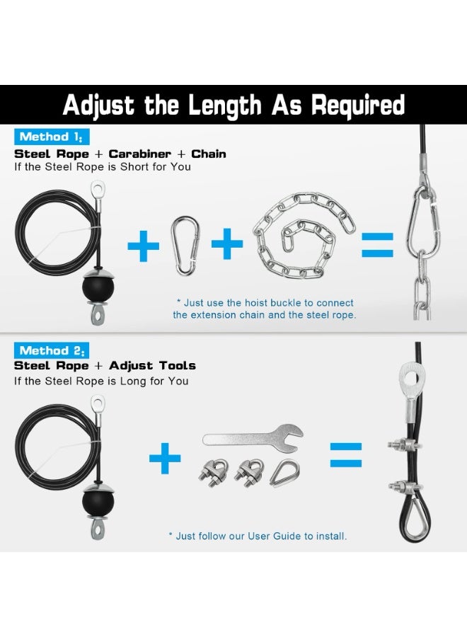 بكرة نظام البكرة الرياضية، نظام بكرة كابل الوزن لصالة الألعاب الرياضية لتمرين السحب للأسفل، تمرين ثني العضلة ذات الرأسين، تمرين الذراع، معدات رياضية منزلية مثالية للساعد والكتف وتمارين القوة - Image 4