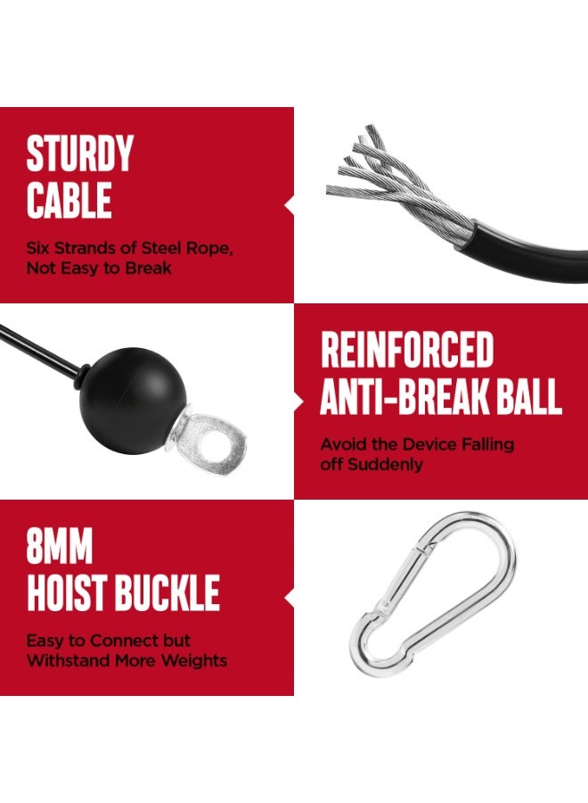 بكرة نظام البكرة الرياضية، نظام بكرة كابل الوزن لصالة الألعاب الرياضية لتمرين السحب للأسفل، تمرين ثني العضلة ذات الرأسين، تمرين الذراع، معدات رياضية منزلية مثالية للساعد والكتف وتمارين القوة - Image 2