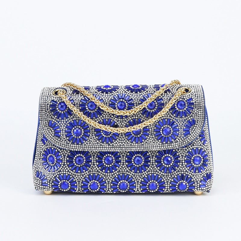 New Bright Evening Bag Ladies Messenger Bag Fashion Trend Street Inlaid Handbag - Image 3