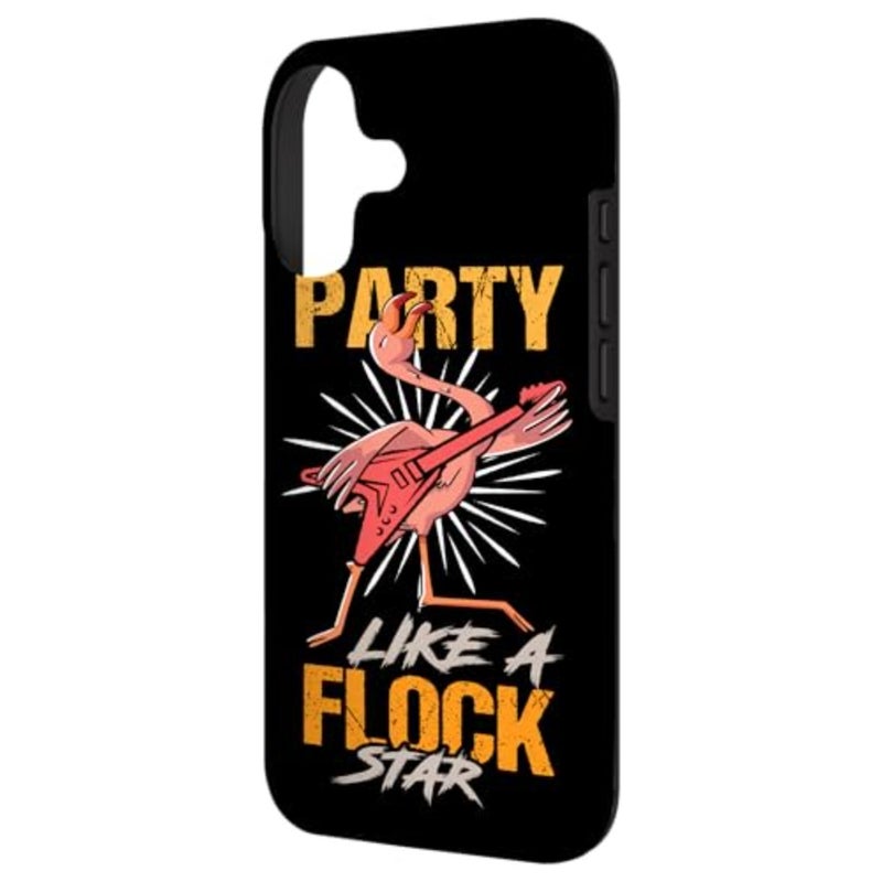 Party Like A Flock Star Cool Pink Flamingo Case for - Image 5