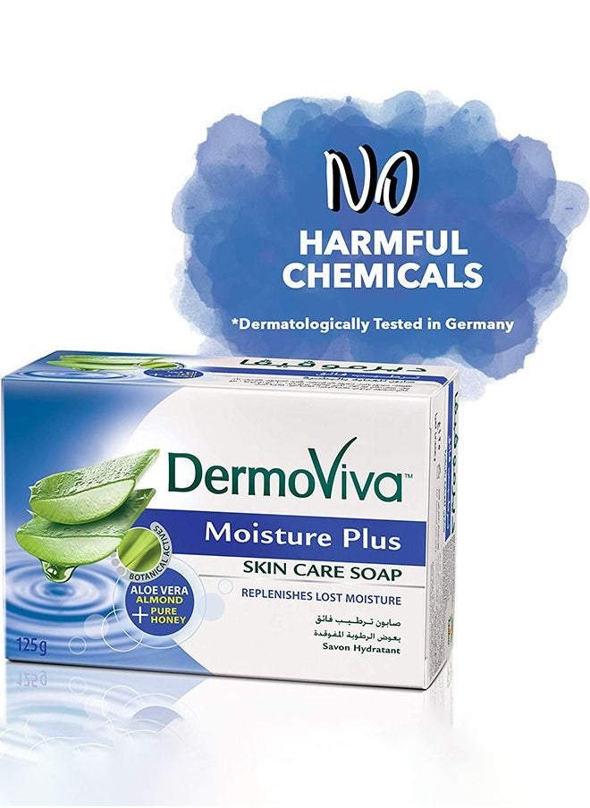 DermoViva - Dermoviva Moisture Plus Soap | Natural Hydro-Booting Complexes | Provides Hydration to Make Your Skin Soft - 125g - Image 1
