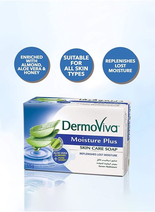DermoViva - Dermoviva Moisture Plus Soap | Natural Hydro-Booting Complexes | Provides Hydration to Make Your Skin Soft - 125g - Image 1
