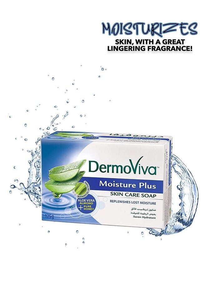 DermoViva - Dermoviva Moisture Plus Soap | Natural Hydro-Booting Complexes | Provides Hydration to Make Your Skin Soft - 125g - Image 1