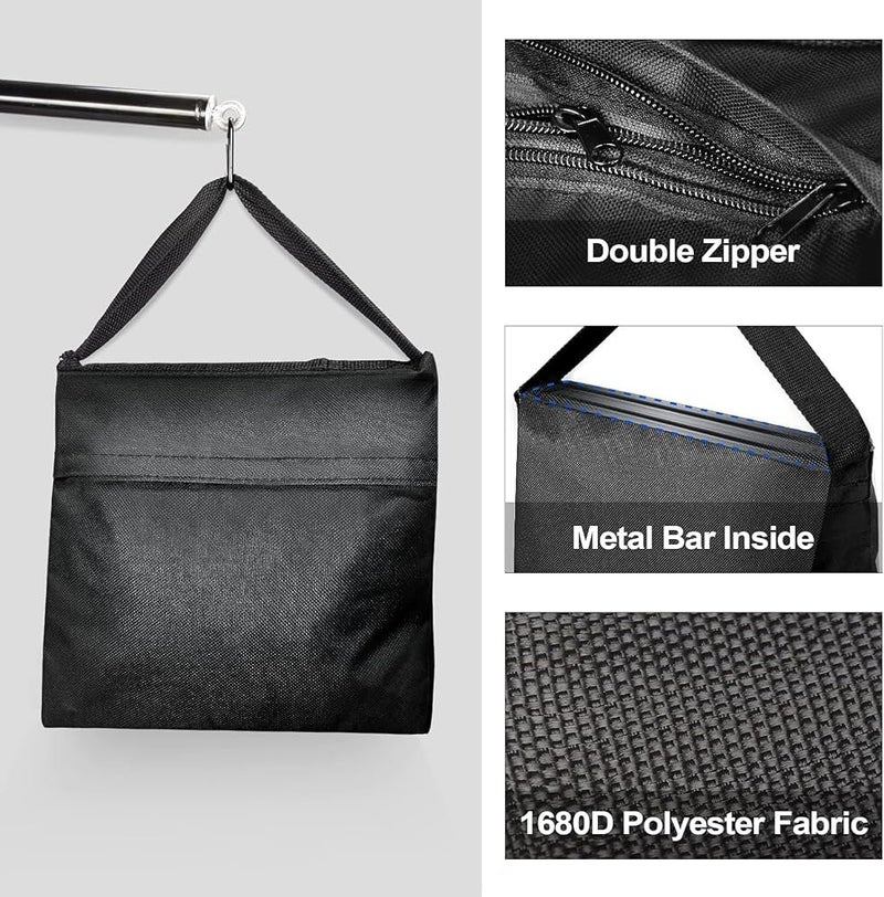 EMART 10 Pack Sand Bags,Heavy Duty Saddlebags Weight Sandbags-Black - Image 4