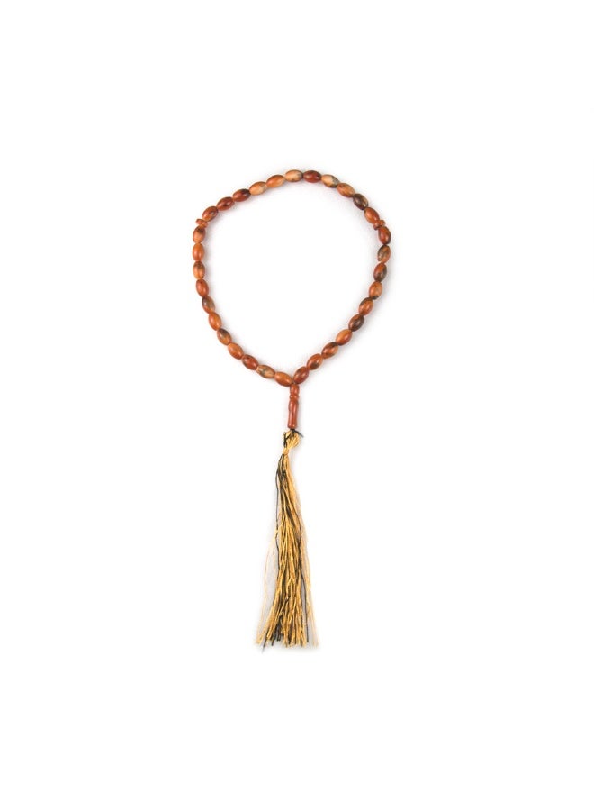 NIBEMINENT 33 Muslim Prayer Beads Tangerine/7mm