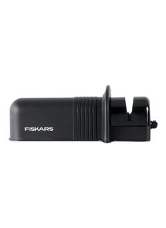 Fiskars Stylish Axe Safety Guard Protection Ceramic Wheels Knife Sharpener Black 21.97 x 7.74 x 21.97 cm 7177363 