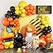 Sowide Construction Party Balloon Garland Kit Construction Birthday Party Supplies Orange Black Yellow Balloon Garland with Truck Foil Balloon for Construction Quarantine Party Decorations - Image 3