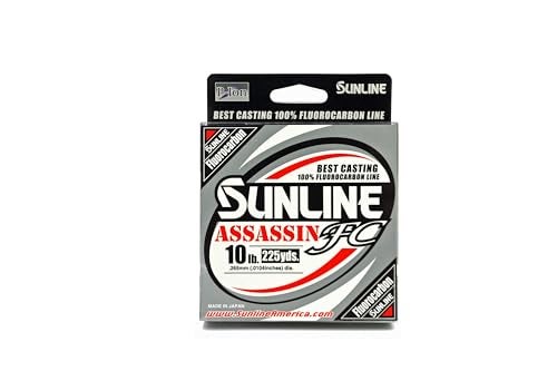 Sunline Assassin FC Fishing Line, 10 Pound 225 Yards, Clear - Image 4
