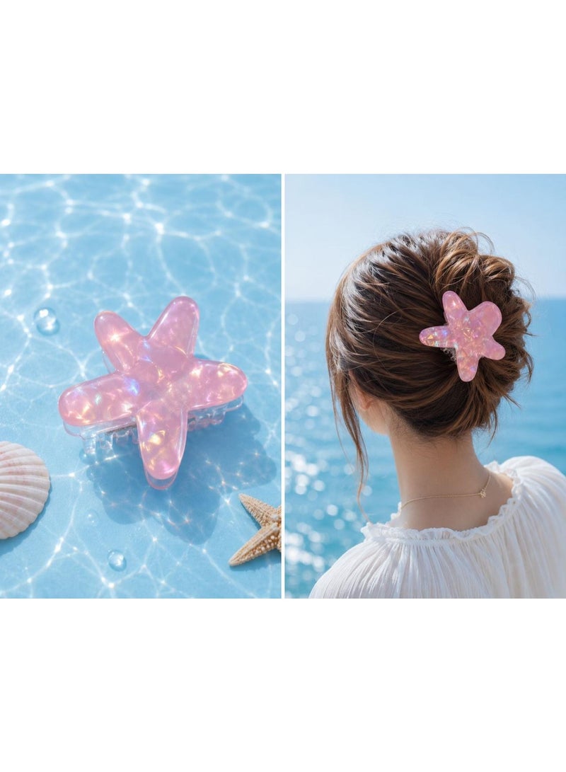 Opal Starfish Hair Bow for Summer Beach Looks