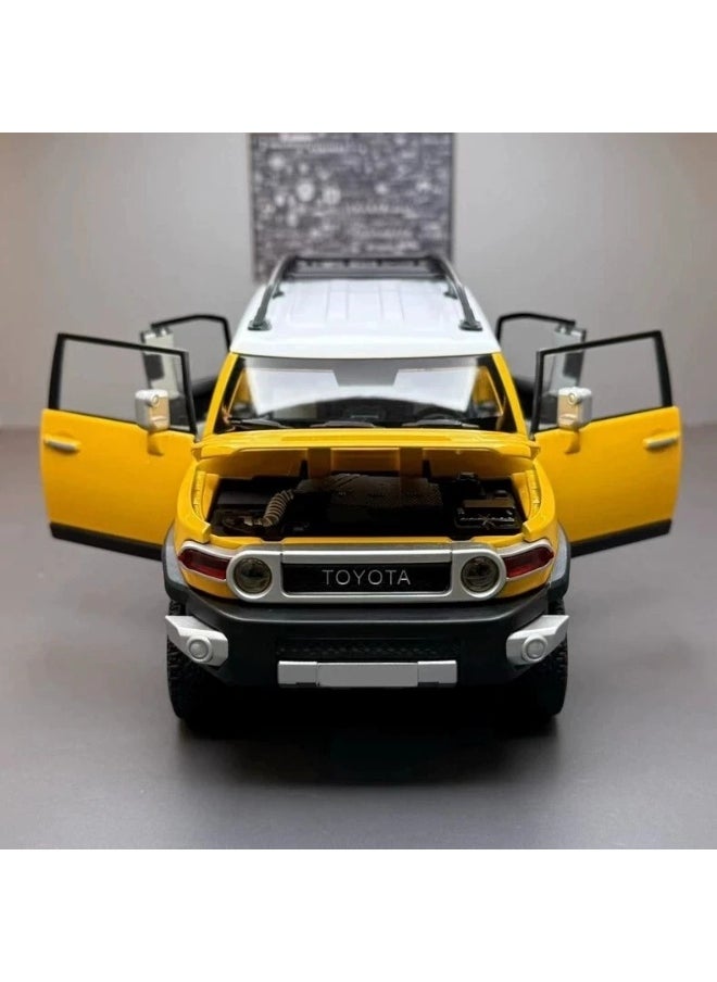 TOY GARDEN 1:24 Toyota FJ Cruiser Diecast Model Car – Alloy Vehicle Toy for Kids & Collectors, Pull-Back Action with Opening Doors  - Image 2