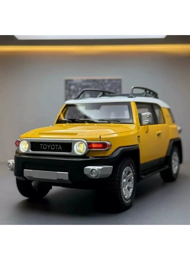 TOY GARDEN 1:24 Toyota FJ Cruiser Diecast Model Car – Alloy Vehicle Toy for Kids & Collectors, Pull-Back Action with Opening Doors  - Image 5