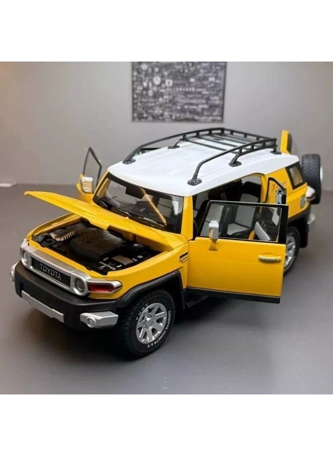 TOY GARDEN 1:24 Toyota FJ Cruiser Diecast Model Car – Alloy Vehicle Toy for Kids & Collectors, Pull-Back Action with Opening Doors  - Image 3