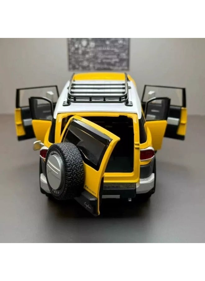 TOY GARDEN 1:24 Toyota FJ Cruiser Diecast Model Car – Alloy Vehicle Toy for Kids & Collectors, Pull-Back Action with Opening Doors  - Image 4