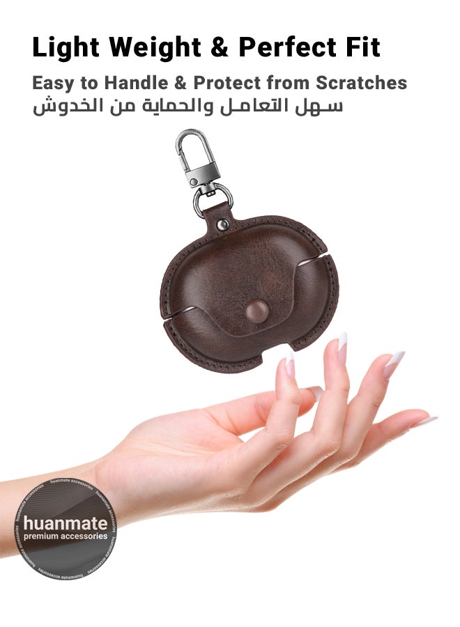 huanmate Huawei FreeBuds Pro 3 Shockproof Protection Case Cover - Dark Brown - Lightweight, Stylish Design, Accurate Cut-outs - Easy to Install & Remove - Durable Shield for Your Huawei FreeBuds Pro 3 - Image 3