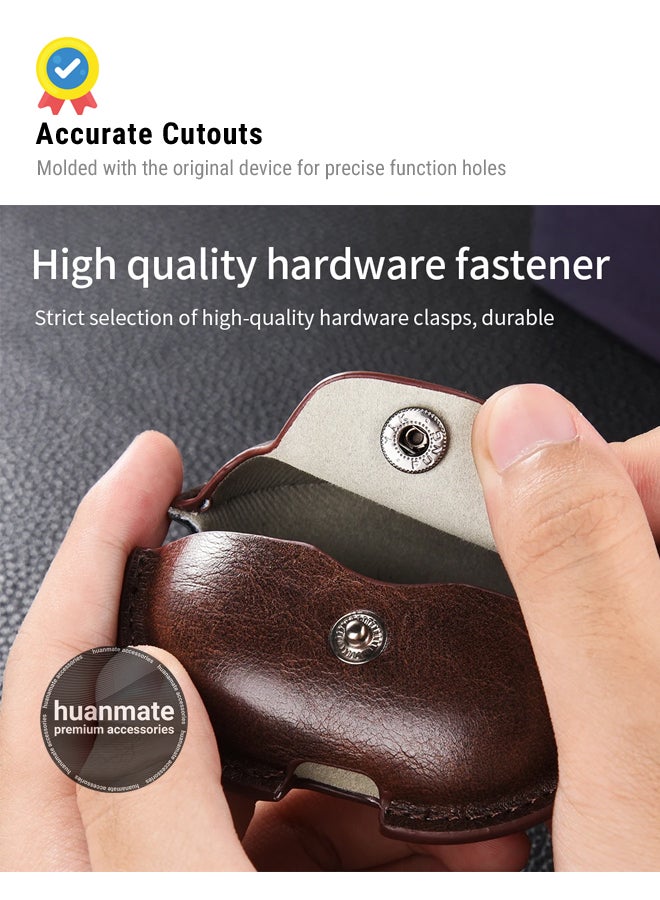 huanmate Huawei FreeBuds Pro 3 Shockproof Protection Case Cover - Dark Brown - Lightweight, Stylish Design, Accurate Cut-outs - Easy to Install & Remove - Durable Shield for Your Huawei FreeBuds Pro 3 - Image 5
