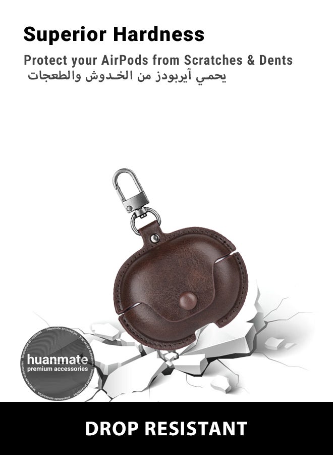 huanmate Huawei FreeBuds Pro 3 Shockproof Protection Case Cover - Dark Brown - Lightweight, Stylish Design, Accurate Cut-outs - Easy to Install & Remove - Durable Shield for Your Huawei FreeBuds Pro 3 - Image 4
