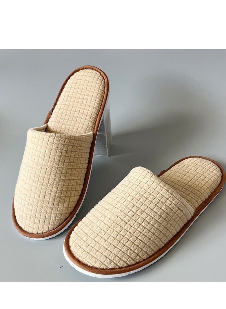 ARUWA 6-Pairs Spa Slippers  Non Slip Disposable Slippers For Guest  Washable Reusable Which Can Be Used As Women Men House Indoor Bathroom Bedroom Hotel Bride Slippers  - Image 2