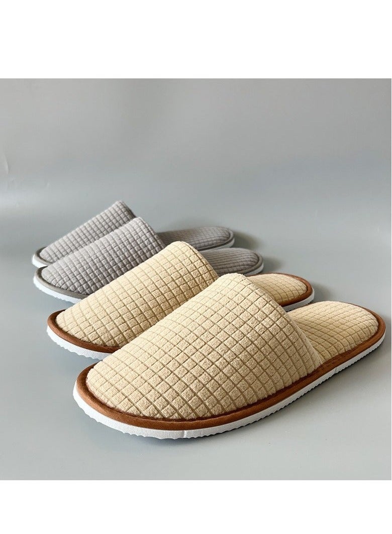ARUWA 6-Pairs Spa Slippers  Non Slip Disposable Slippers For Guest  Washable Reusable Which Can Be Used As Women Men House Indoor Bathroom Bedroom Hotel Bride Slippers  - Image 4