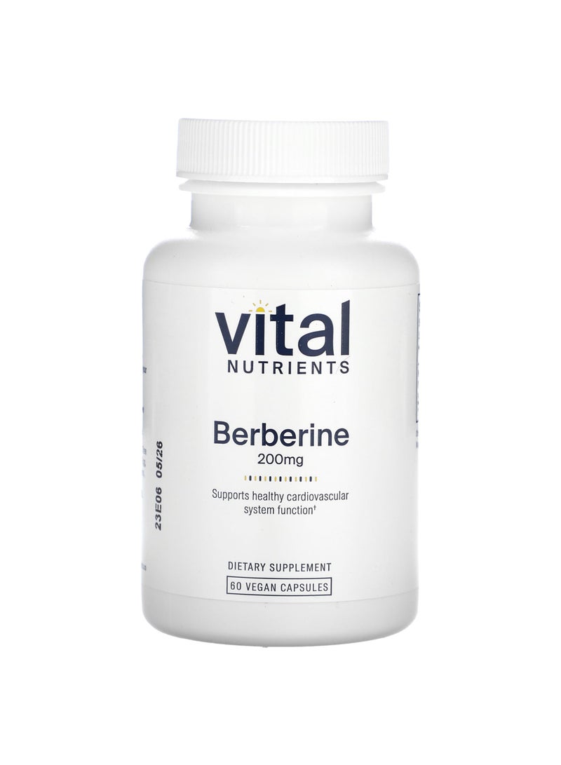 Vital Nutrients Berberine, 200 mg, 60 Vegan Capsules