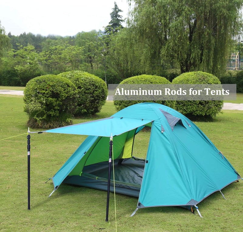 HIKEMAN Tent Poles Camping Poles for Tarp Awning Canopy Porch Sun Sails Tarpaulin Headroom Aluminium Adjustable Telescoping - Image 5