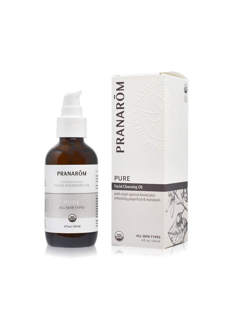 PRANAROM - Pranarom  Pure Facial Cleansing Oil 4oz  120ml  100 Pure  Natural Essential Oil Facial Cleanse for Makeup  Impurity Removal - Image 1