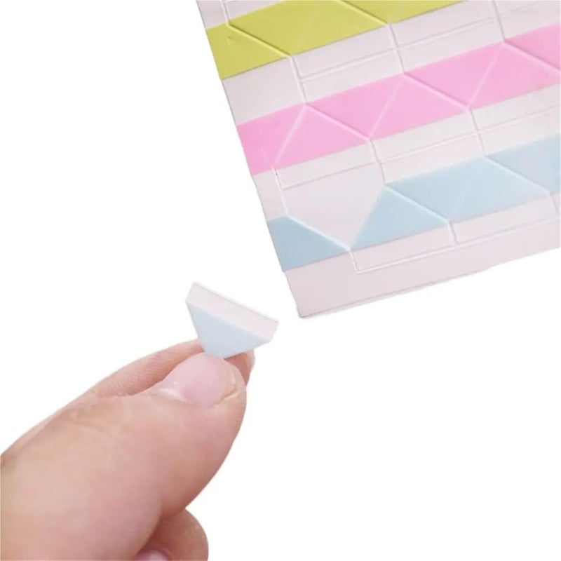 Photo Corners Self Adhesive 80 Sheets Photo Corner Protectors Picture Frame Stickers Scrapbook Paper Albums Decoration PVC(Yellow) - Image 4