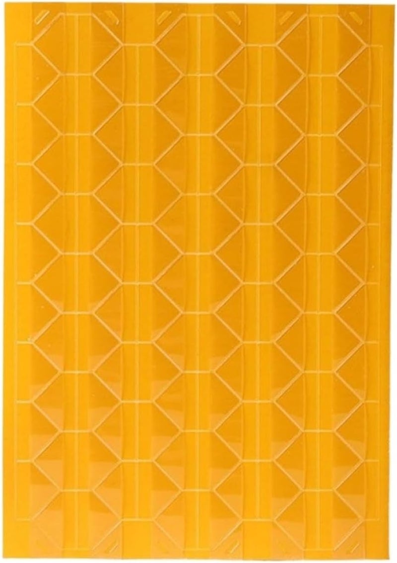 Photo Corners Self Adhesive 80 Sheets Photo Corner Protectors Picture Frame Stickers Scrapbook Paper Albums Decoration PVC(Yellow) - Image 1