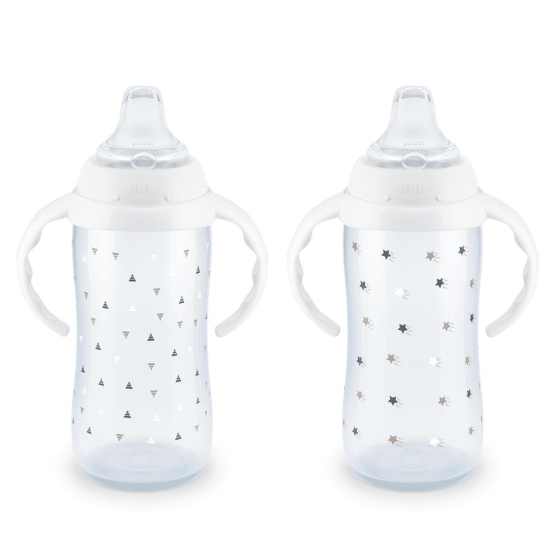 NUK Learner Cup 6 Months Timeless Collection  Exclusive 10 Oz BPA Free Spill Proof Sippy Cup 2 Count Pack of 1