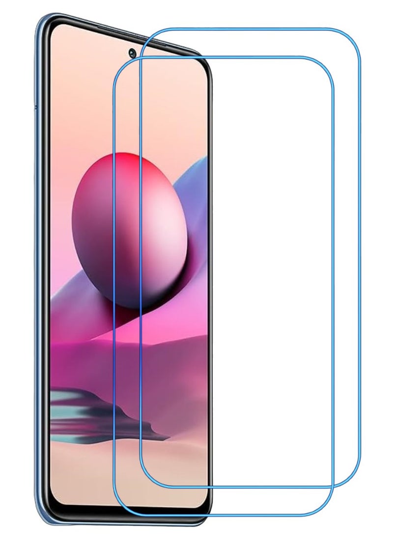 ACLIX 2 Pieces Antistatic ESD Dustproof Premium Quality High Definition Clear Tempered Glass Screen Protector Designed For Xiaomi Redmi Note 10 - Image 1