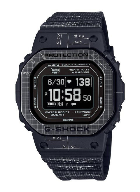 Digital Bluetooth 2 Strap & Case Resin Band Watch DW-H5600EX-1