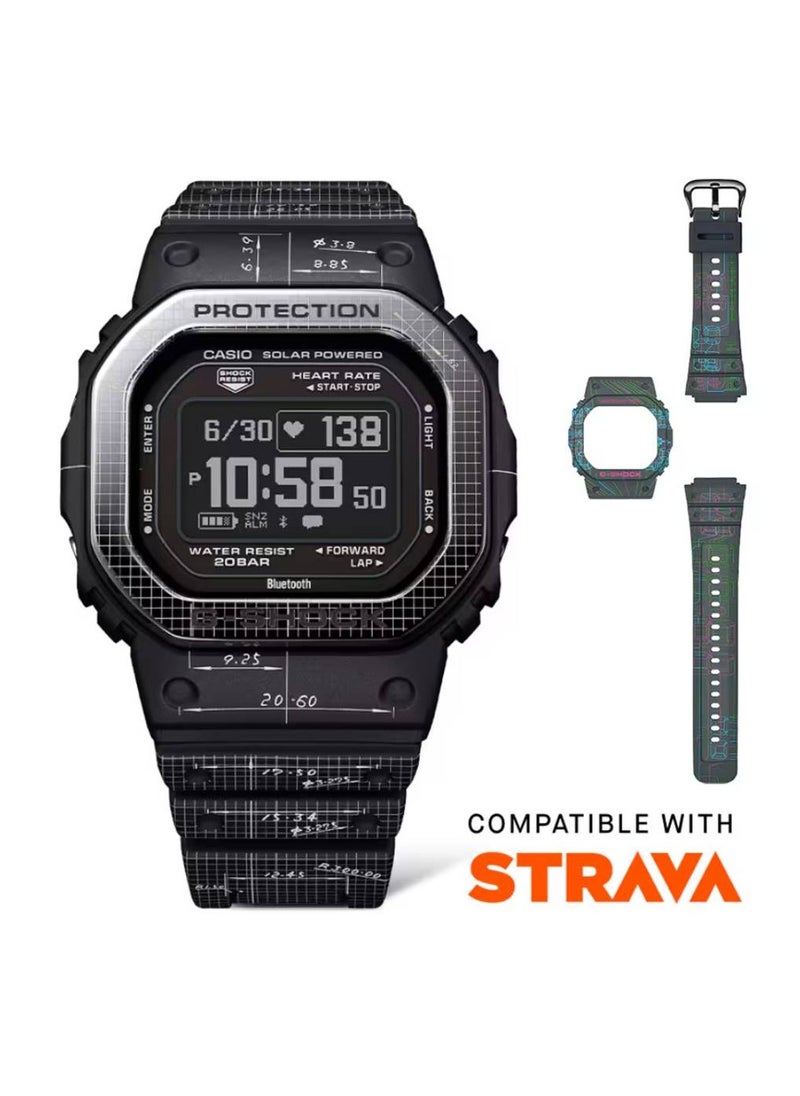 G-SHOCK - Digital Bluetooth 2 Strap & Case Resin Band Watch DW-H5600EX-1 - Image 1