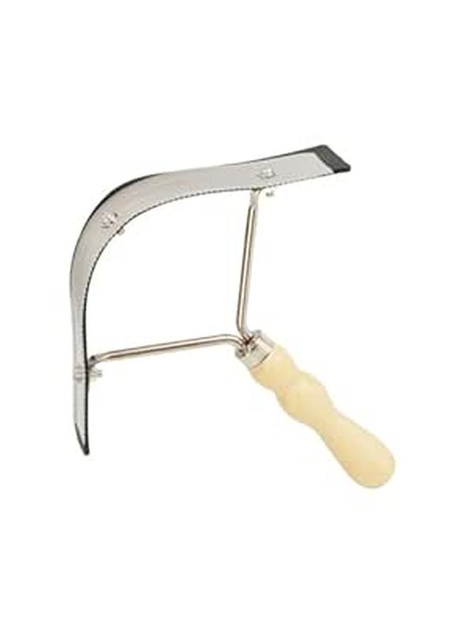 Stainless Steel Serrated Horse Comb with Wooden Handle for Livestock Grooming Itch Relief - Image 1