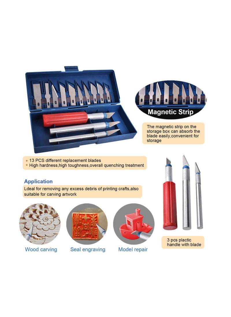 SYOSI - 62PCS Printer Tools Kit, 3D Print Model Tool Includes Cleaning Tools Deburring & Disassembly Tool Storage Bag, for 3D Printing Maintenance Cleaning Removing Trimming Finishing Accessories - Image 1