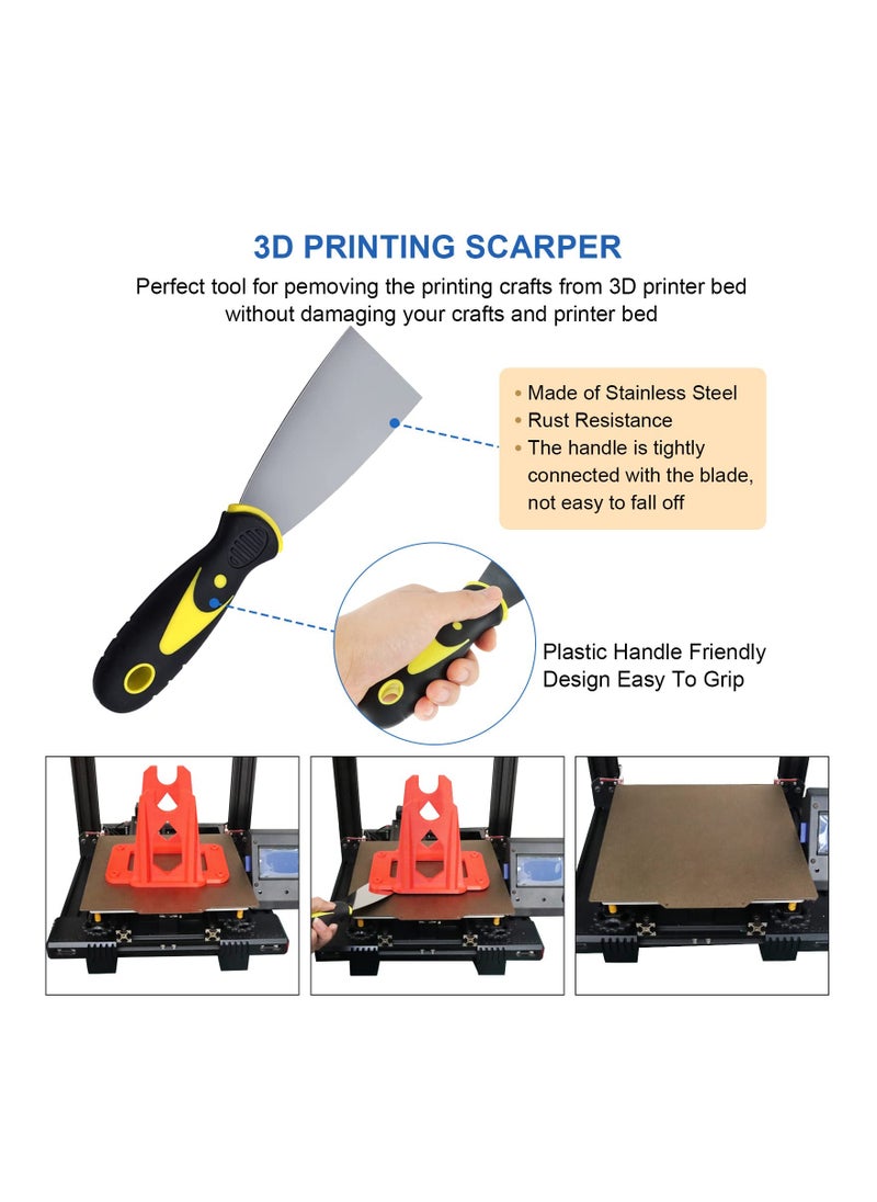 SYOSI - 62PCS Printer Tools Kit, 3D Print Model Tool Includes Cleaning Tools Deburring & Disassembly Tool Storage Bag, for 3D Printing Maintenance Cleaning Removing Trimming Finishing Accessories - Image 1