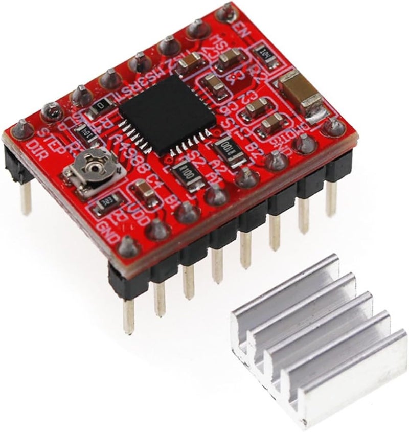 وحدة سائق المحرك الخطوي A4988 للتحكم في إلكترونيات الطابعة ثلاثية الأبعاد والتحكم الرقمي بالحاسب - Image 1