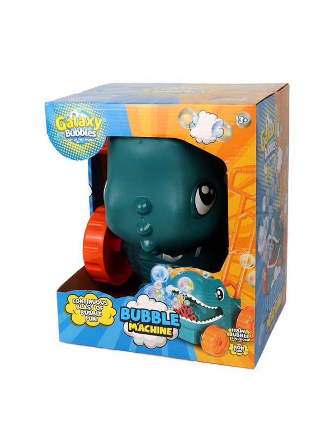Galaxy Bubbles Dino Bubble Mover With 118ml Bubble Solution  - Image 5