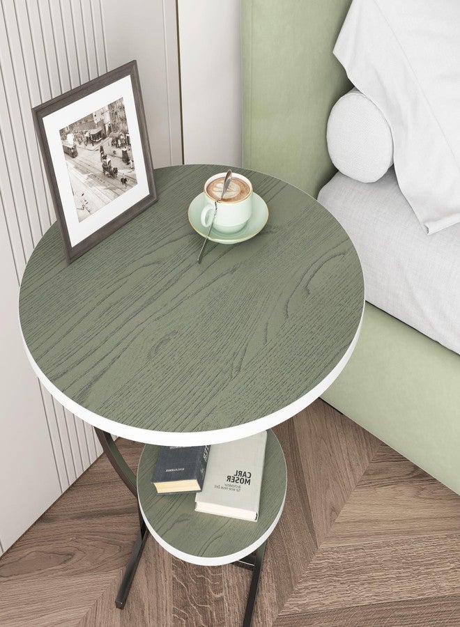 Decotalk Wood Contact Paper Green Wood-Grain Contact Paper Countertop Contact Paper 17.7x120 Inch Woods Peel and Stick Wallpaper Green Woods Contact-Paper for Countertops Waterproof Wood Vinyl Wrap - Image 2