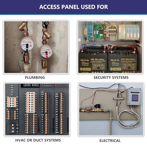 EASY-EXS Access Panels Spring-Fit 14"x14" (External 16"x16") Square (SAP1414) for Drywall, celing, Electrical, Plumbing Hole Covers - Image 5