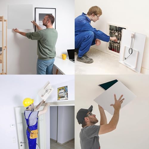 EASY-EXS Access Panels Spring-Fit 14"x14" (External 16"x16") Square (SAP1414) for Drywall, celing, Electrical, Plumbing Hole Covers - Image 4
