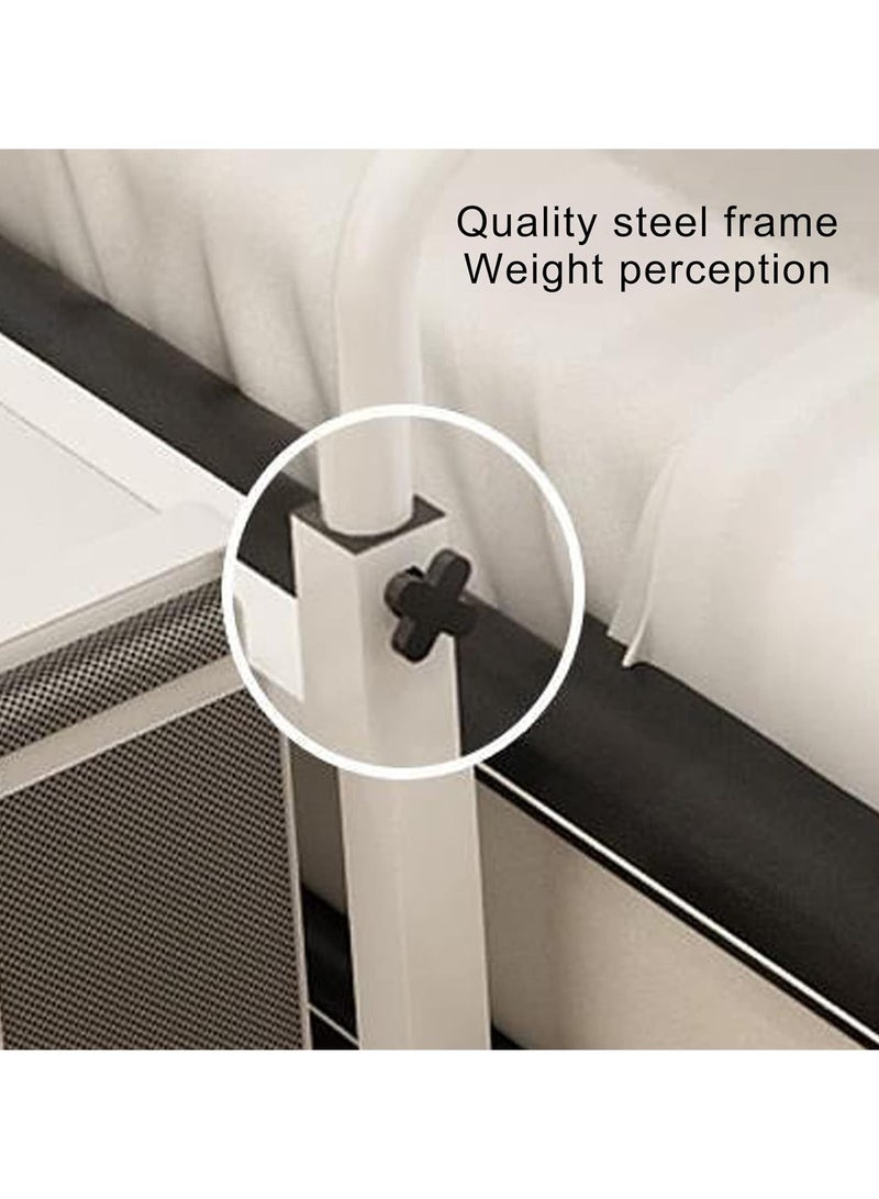 Overbed Desk Rolling Laptop Stand Over Bed Desk Mobile Overbed Table with Adjustable Length and Height, Crossbed Nursing Table Computer Table - Image 2