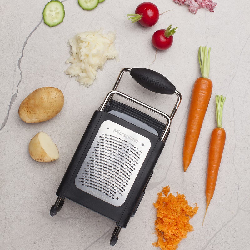 Microplane Four Sided Stainless Steel Ultra-Sharp Multi-Purpose Box Grater - Slicer, Fine, Ribbon, and Extra Coarse Blade Styles - Image 3